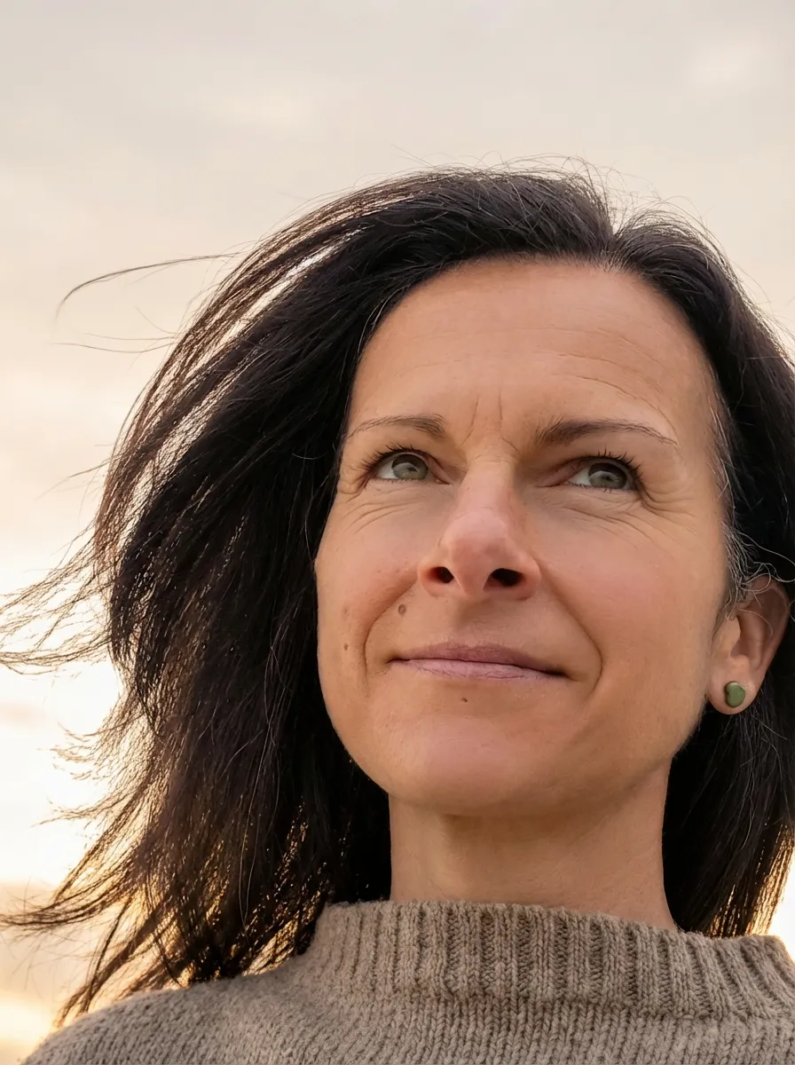 Sandra Seumel, Porträt im warmen Abendlicht